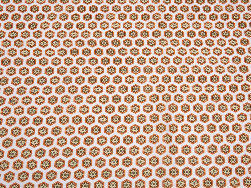 POLYESTER-VISCOSE Jacquard gedruckt