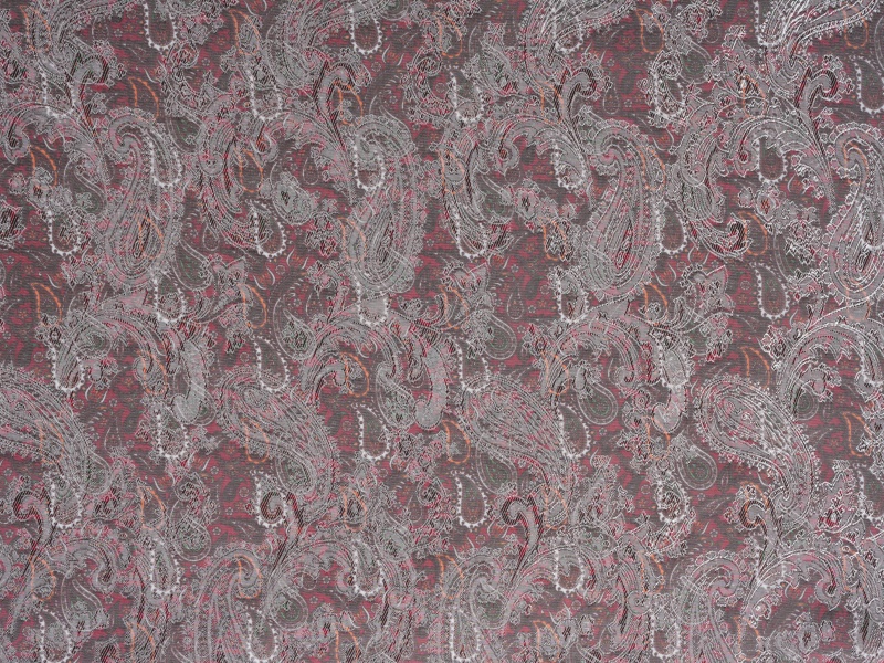 POLYESTER-VISCOSE Jacquard gedruckt