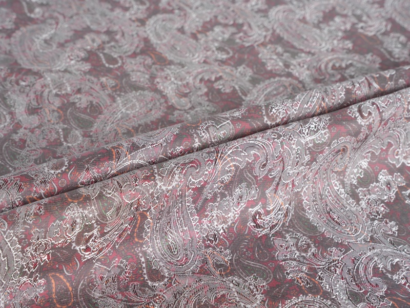POLYESTER-VISCOSE Jacquard gedruckt